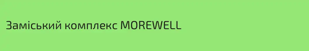 Заміський комплекс MOREWELL